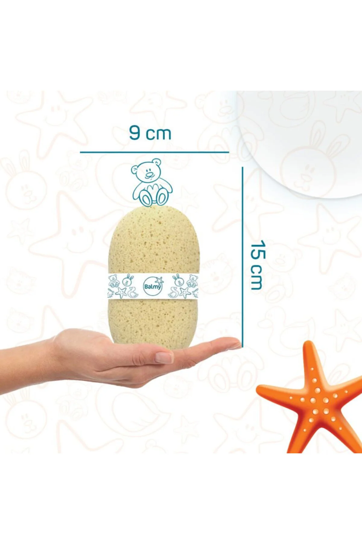 Bebek Banyo Bakım Seti / 3 Adet Tahriş Karşıtı Sünger - 1 Adet Be