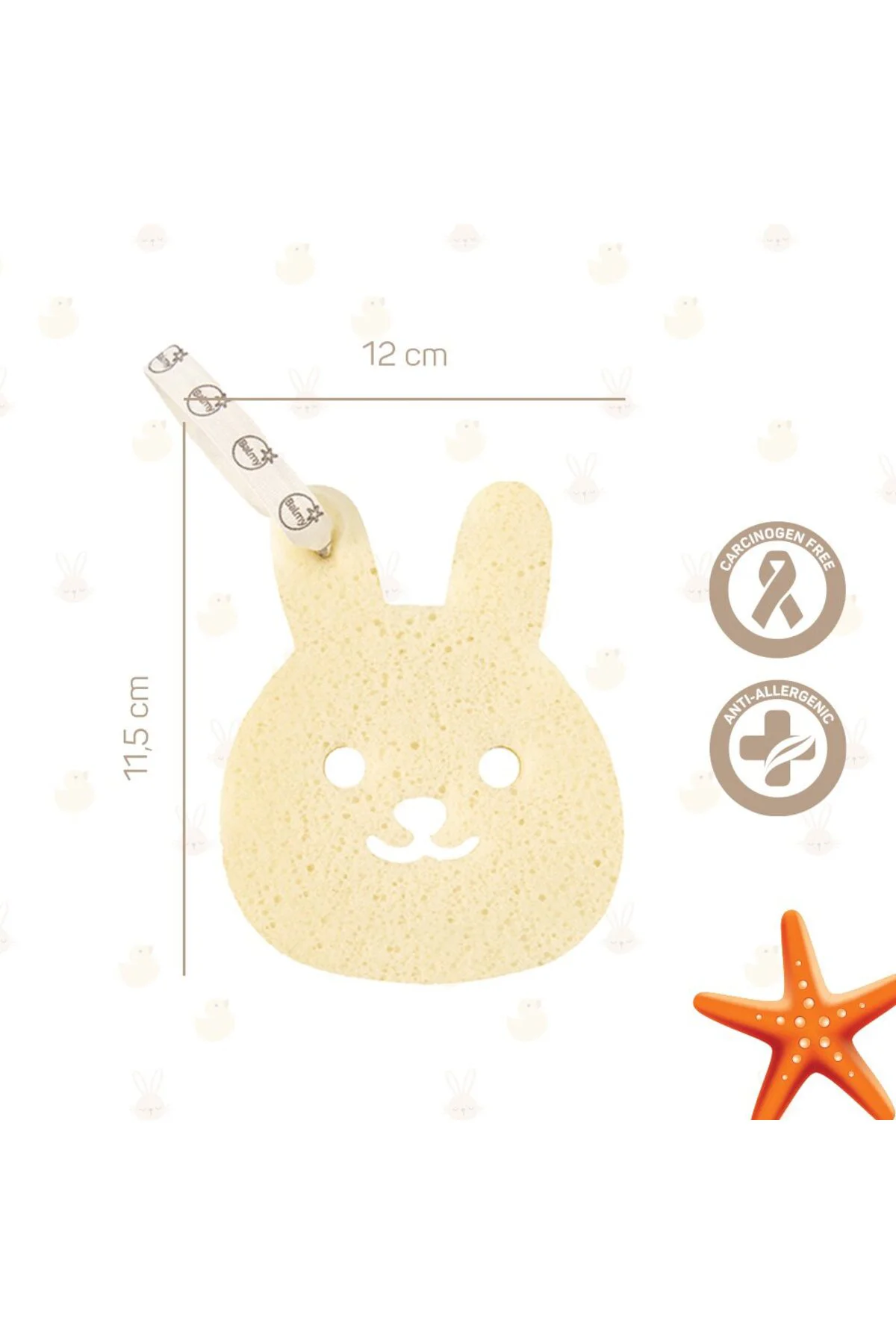 Bebek Banyo Bakım Seti / 3 Adet Tahriş Karşıtı Sünger - 1 Adet Be