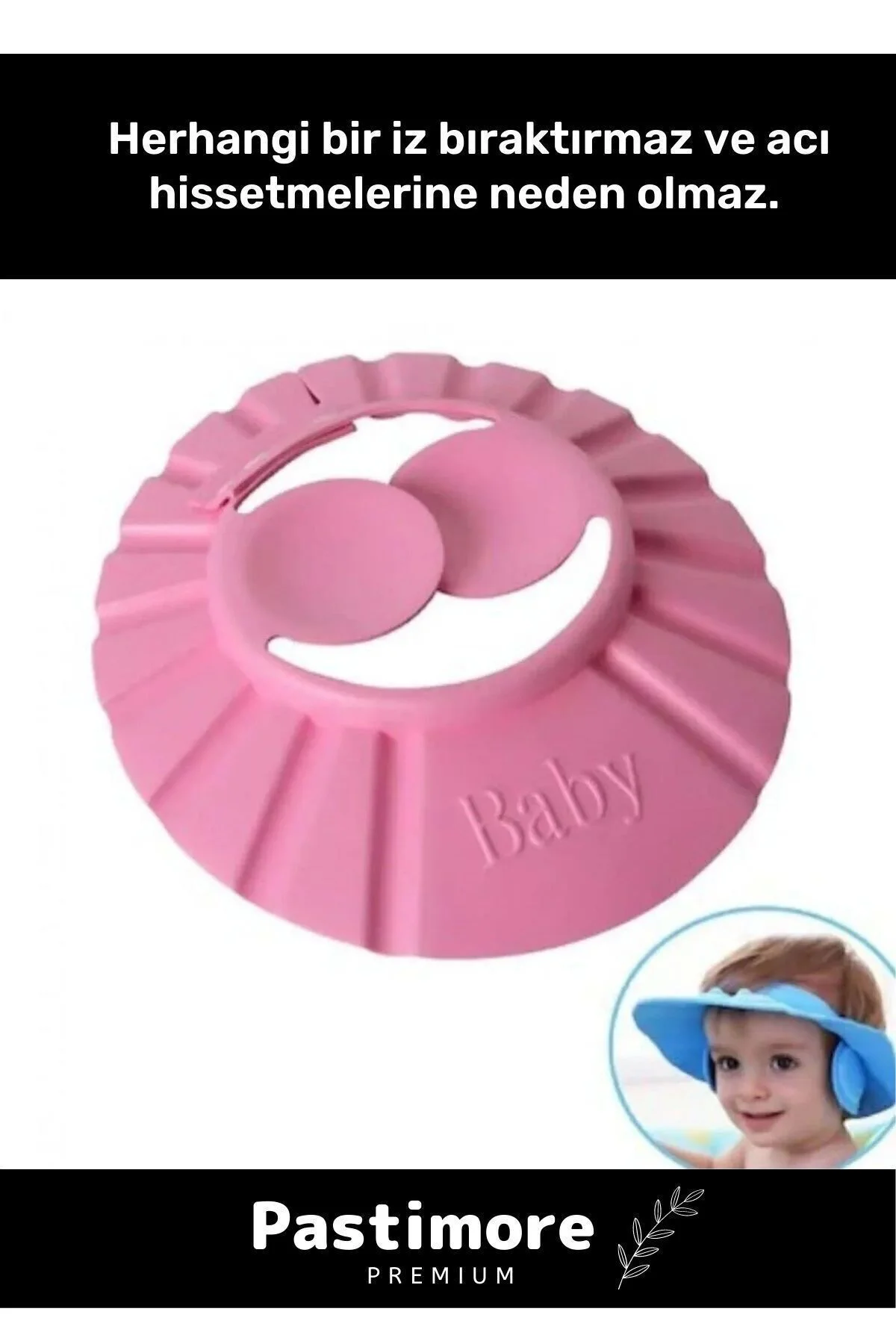 Bebek Banyo Şapkası Duş Başlığı Ayarlanabilir Düğmeli Çocuk Küvet