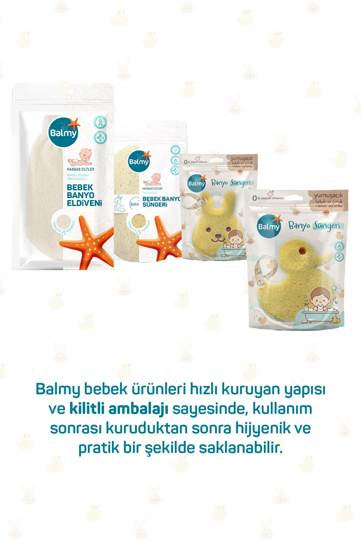 Bebek Banyo Süngeri-Ördek - Görsel 6