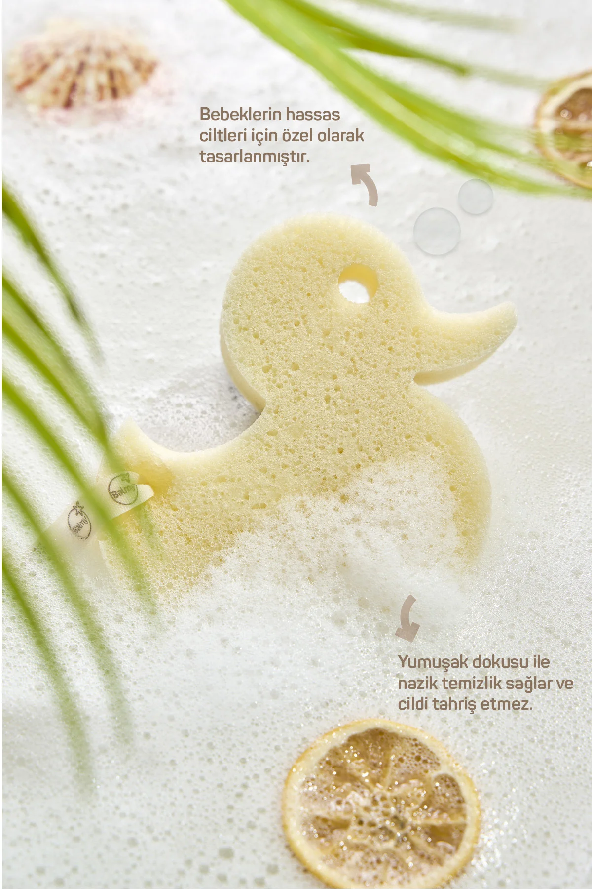 Bebek Banyo Süngeri Seti - Ördek & Tavşan