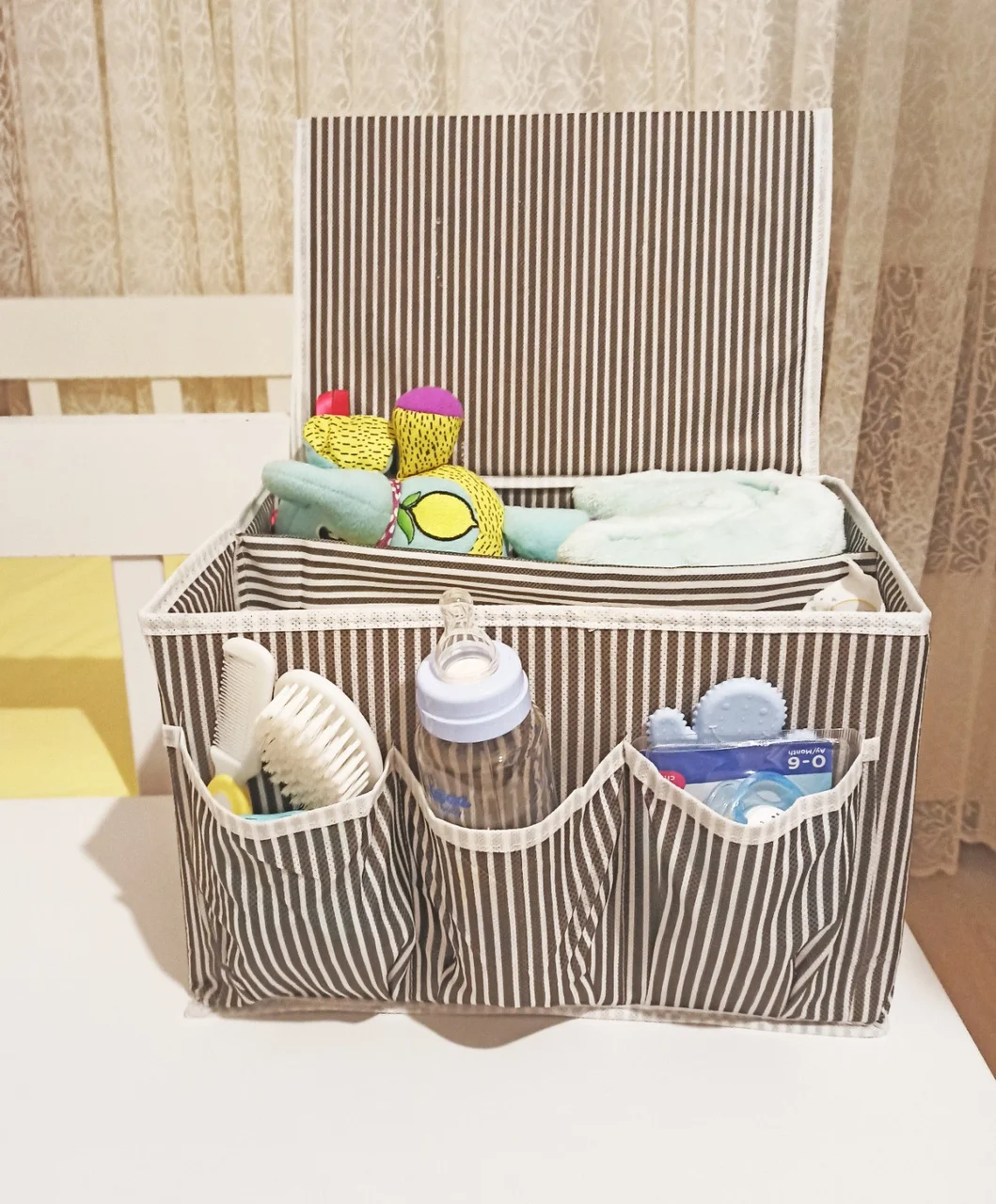 Bebek Beşik Başucu Düzenleyici Kapaklı 5 Bölmeli Organizer Diğer Bebek Beşik Başucu Düzenleyici Kapaklı 5 Bölmeli Organizer Diğer
