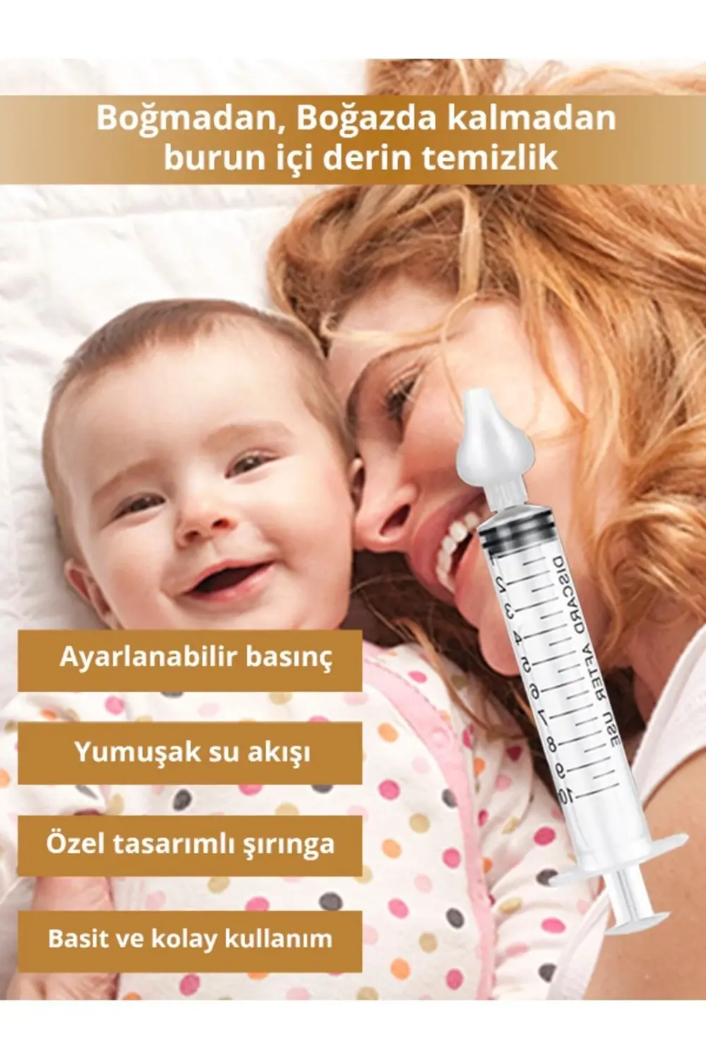 Bebek Burun Temizleme Şiringa 10 ml (2 ADET)
