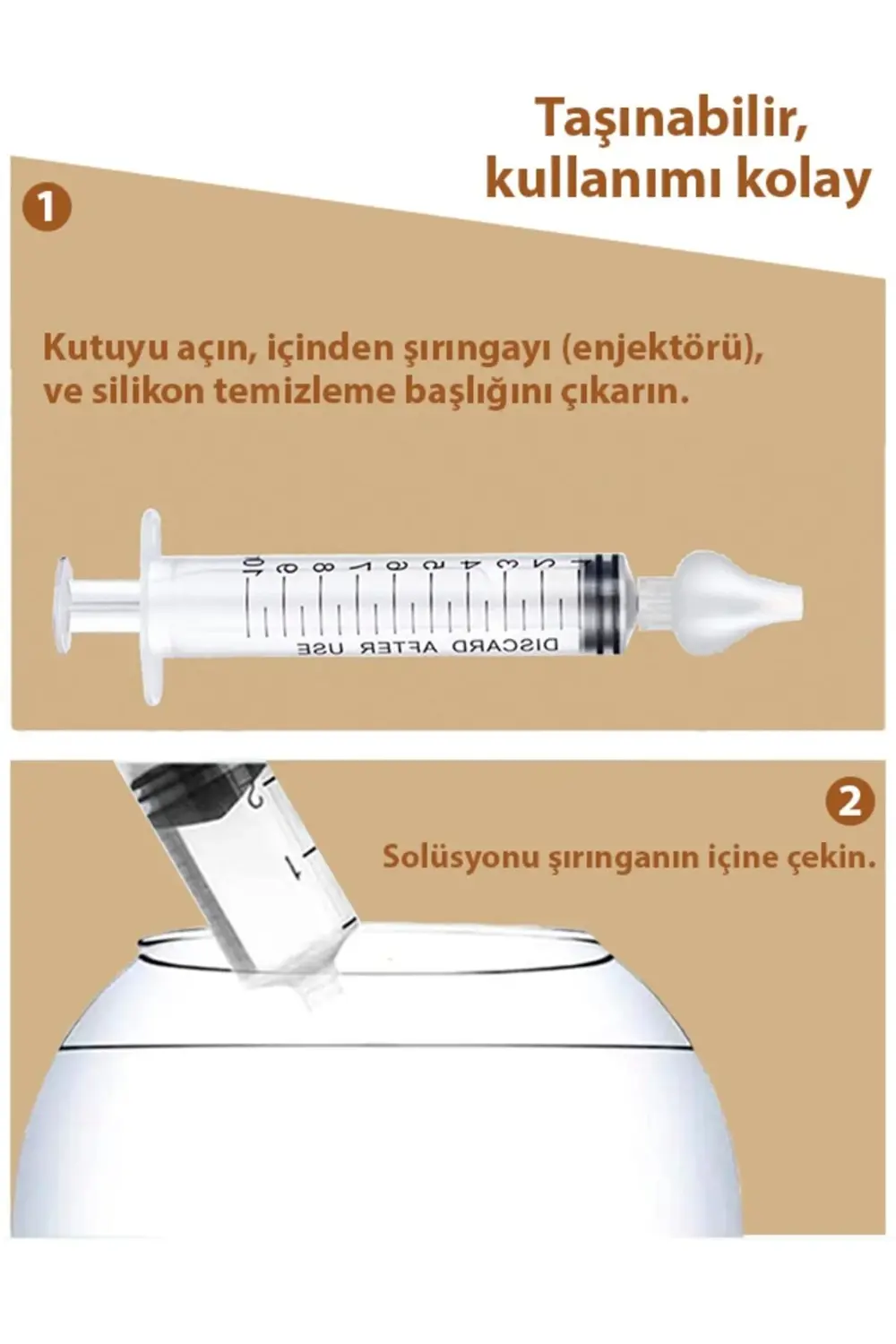 Bebek Burun Temizleme Şiringa 10 ml (2 ADET)