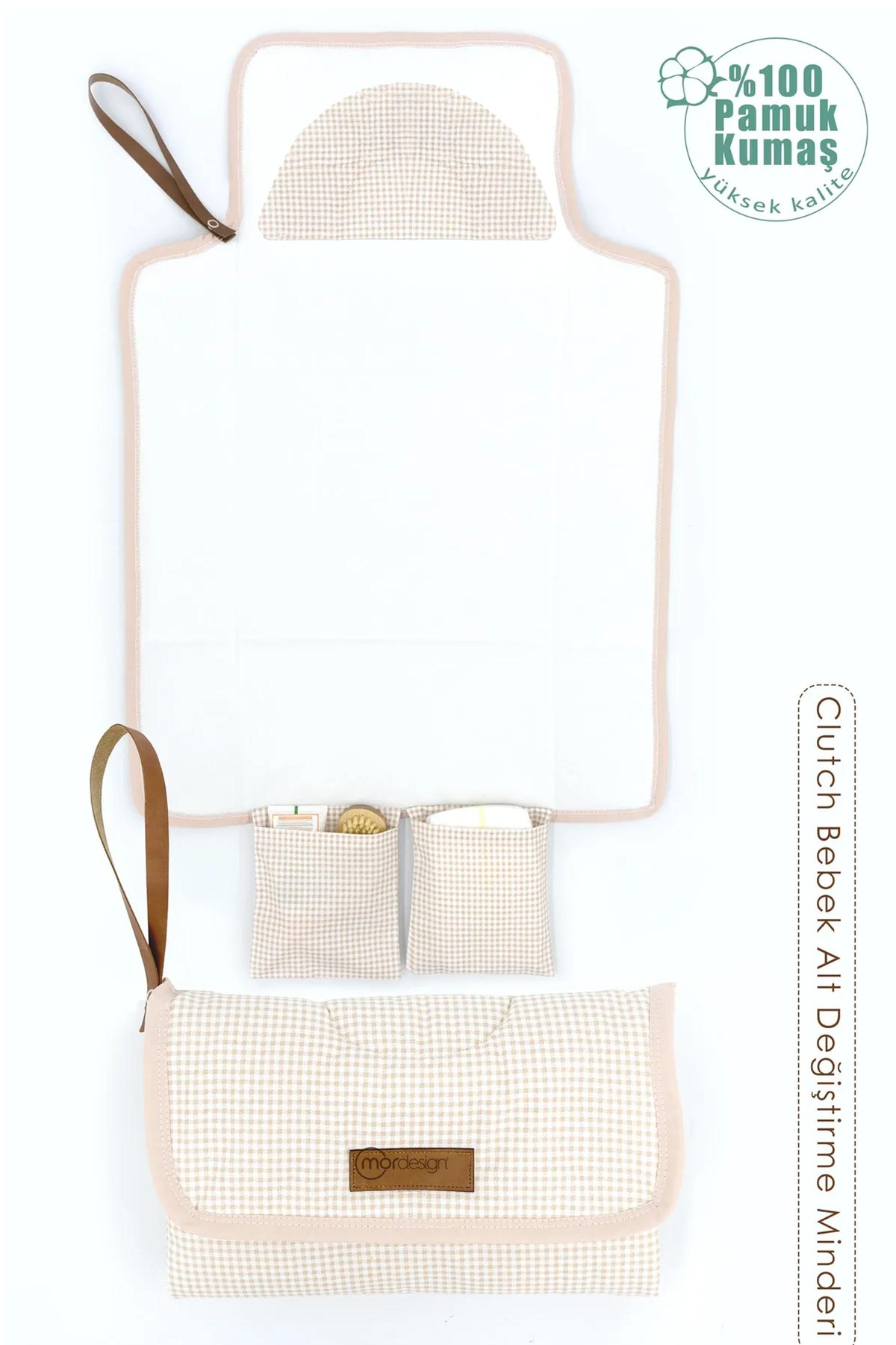 Mordesign Bebek Çanta Alt Açma Minderi, Alt Değiştirme Pedi, Taşınabilir Ba