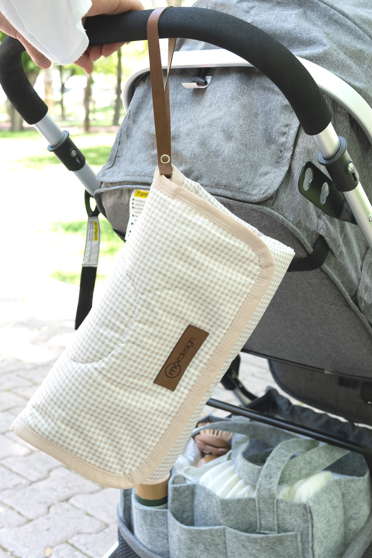 Mordesign Bebek Çanta Alt Açma Minderi, Alt Değiştirme Pedi, Taşınabilir Ba