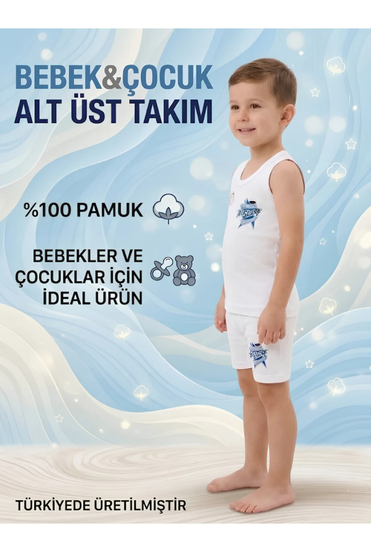 Bebek & Çocuk Atlet Şort Takımı