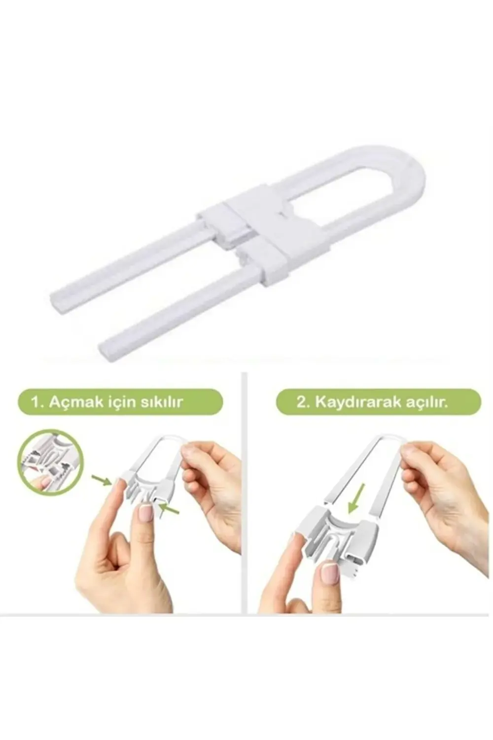 Bebek Çocuk Çekmece ve Dolap Koruma Raylı Güvenlik Sistemi Emniye