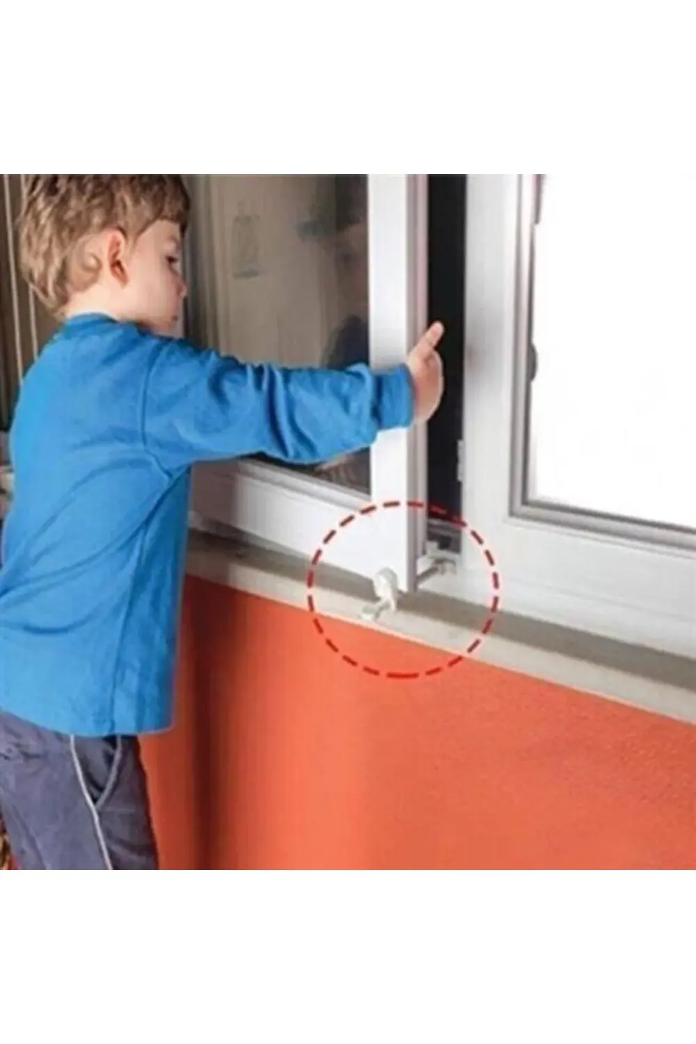 ® Bebek Çocuk Evcil Hayvan Güvenlik Ayarlanabilir Koruyucu Pencer