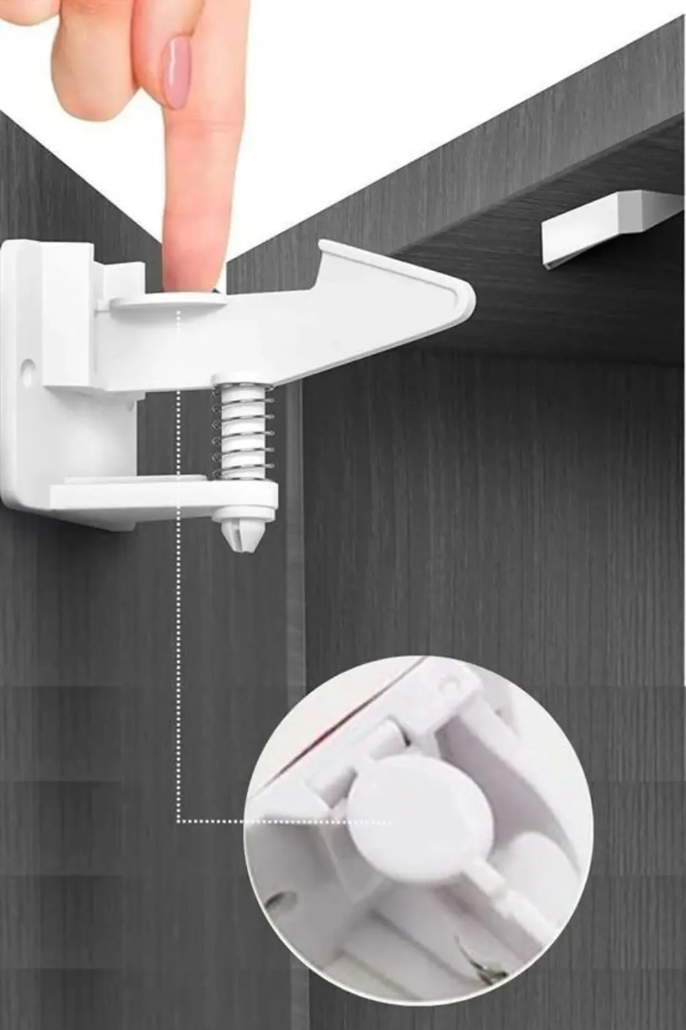 ® Bebek Çocuk Güvenliği Korumalı Yapışkan Çekmece ve Dolap İçin T