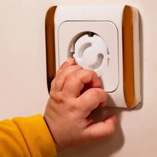 Bebek Çocuk Priz Koruma Kapağı (6 Adet) Çocuk Güvenliği, Priz Muhafazası, Priz Kapatıcı Bx40
