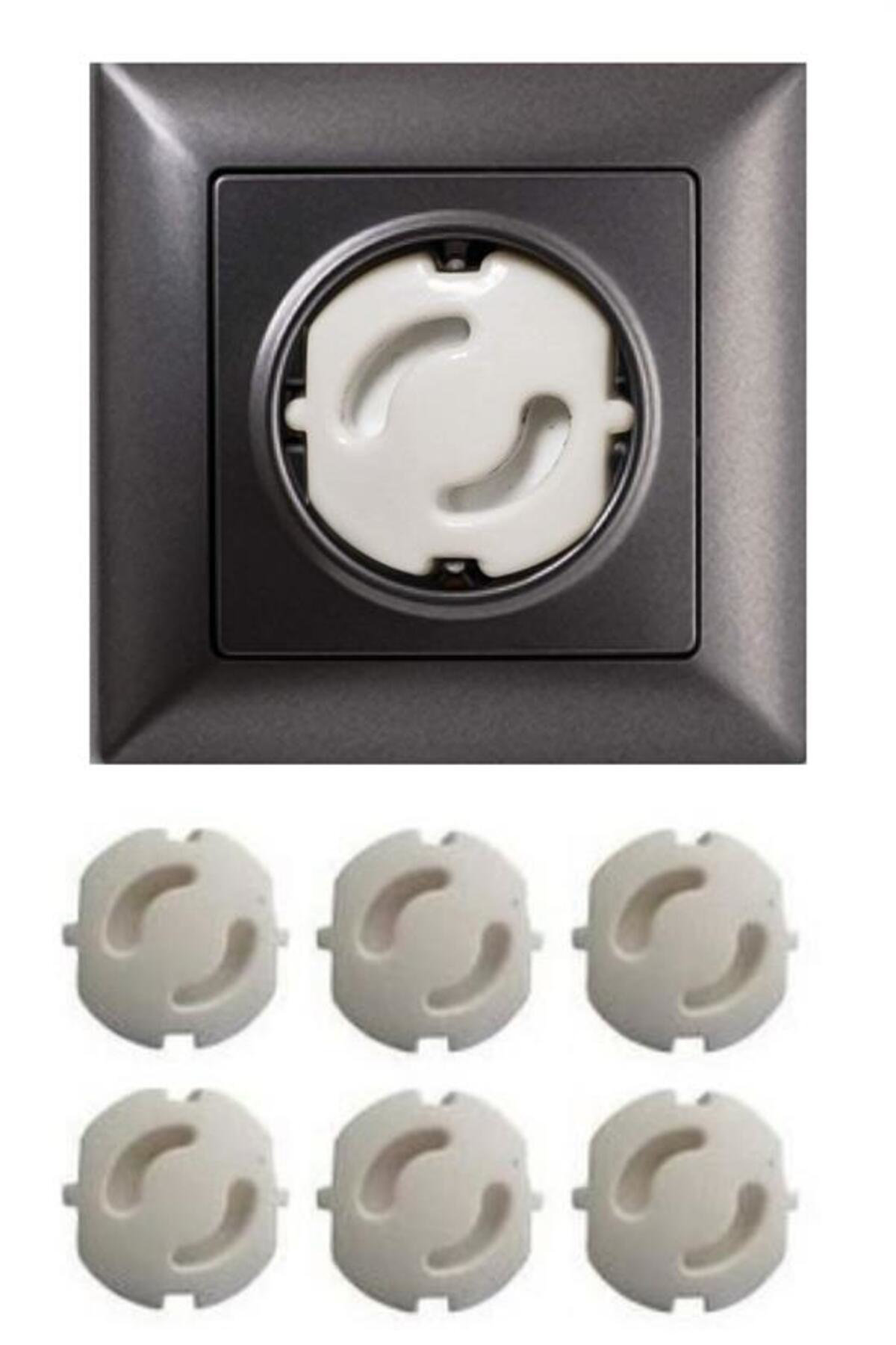 Ok Aksesuar Bebek Çocuk Priz Koruma Kapağı (6 Adet) Çocuk Güvenliği, Priz Muh