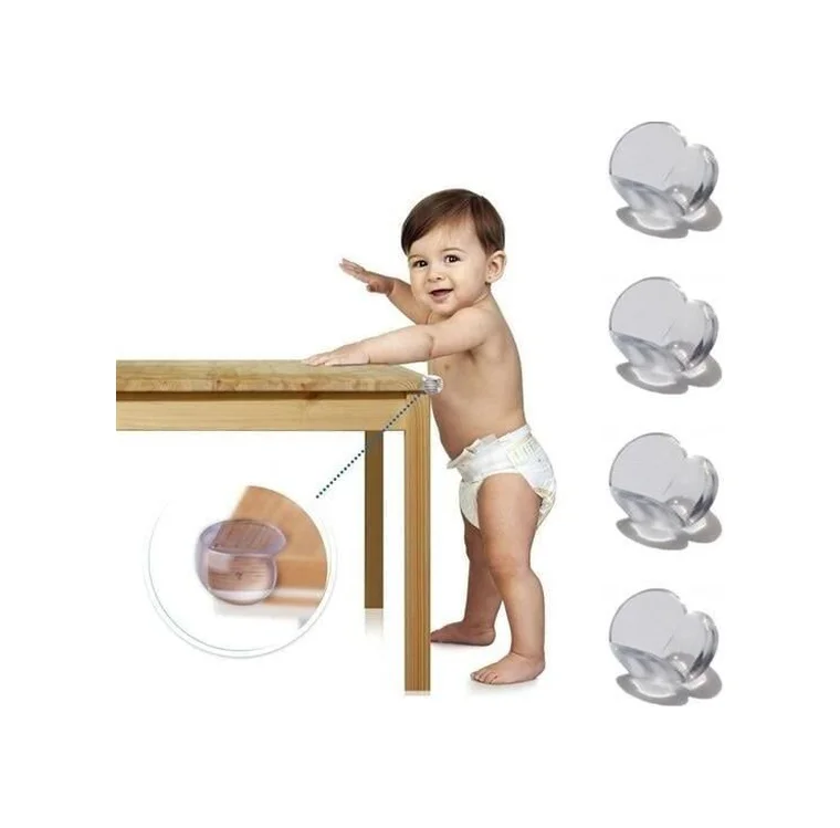 Bebek Çocuk Yumuşak Ve Esnek Dairesel Şeffaf Yapışkanlı Güvenlik 