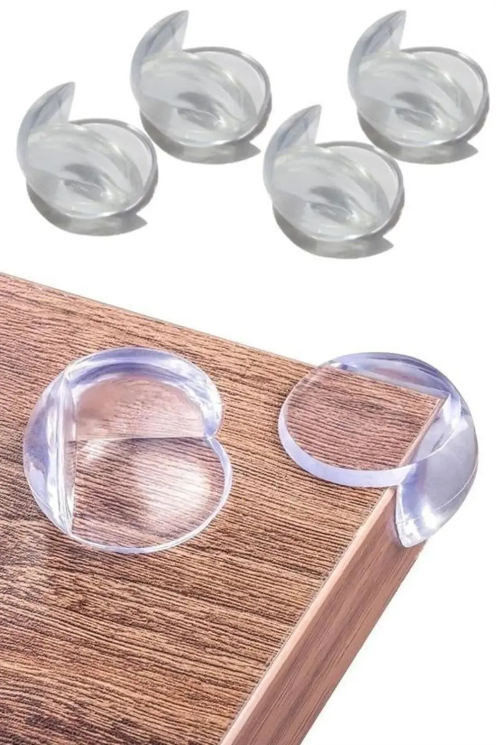 ® Bebek Çocuk Yumuşak ve Esnek Dairesel Şeffaf Yapışkanlı Güvenli