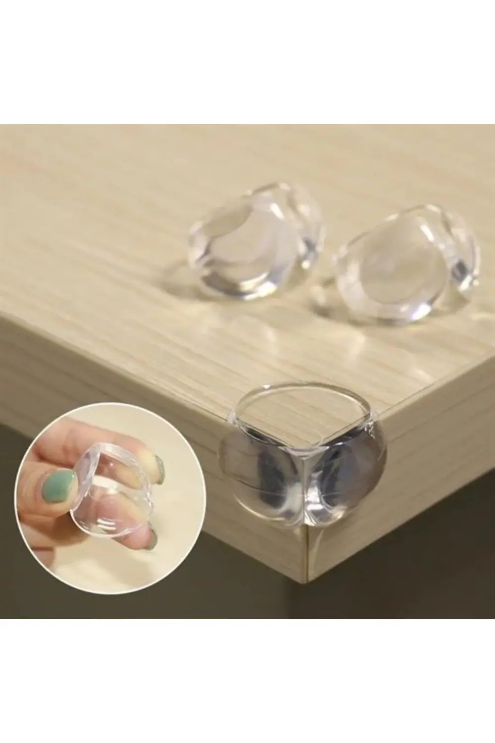 ® Bebek Çocuk Yumuşak ve Esnek Dairesel Şeffaf Yapışkanlı Güvenli