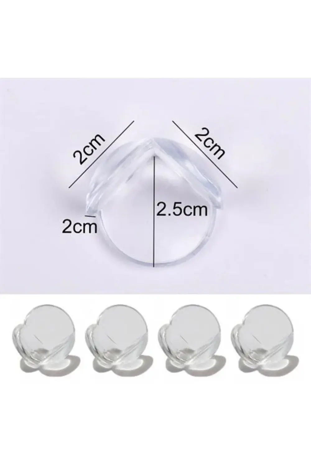 ® Bebek Çocuk Yumuşak ve Esnek Dairesel Şeffaf Yapışkanlı Güvenli