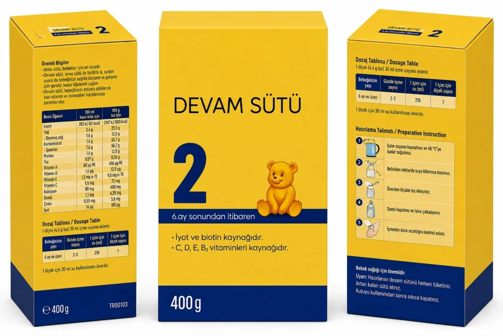 Bebek Devam Sütü 2 400 Gr adet fiyatıdır Fiyatı, Yorumları ve Özellikleri