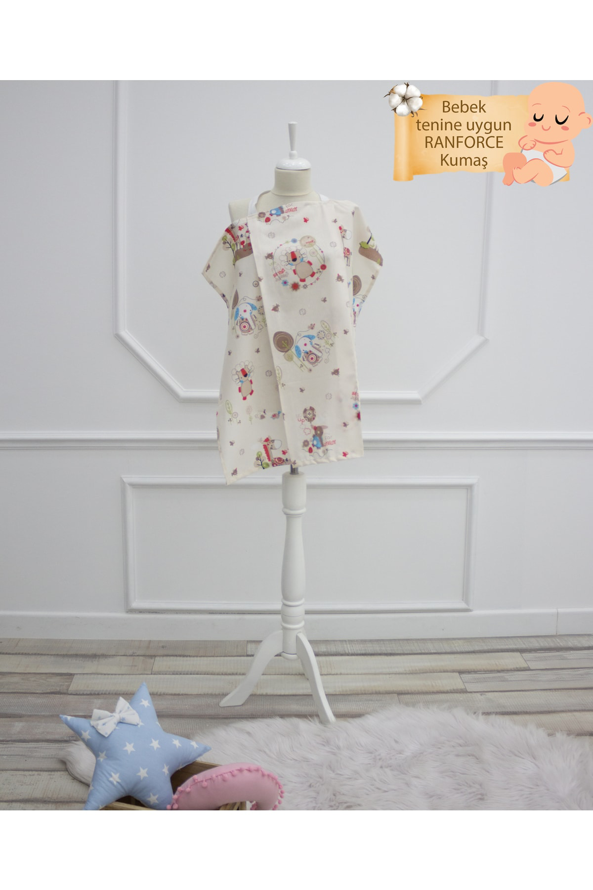 Mordesign Bebek Emzirme Örtüsü / Önlüğü, Animal Serisi