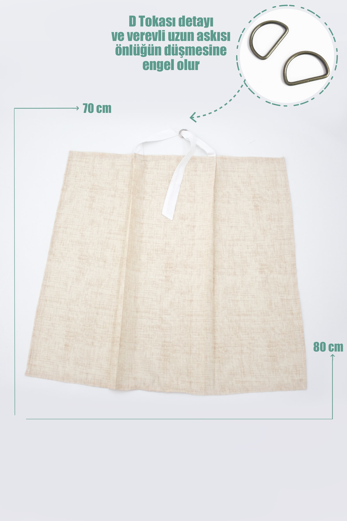 Mordesign Bebek Emzirme Örtüsü / Önlüğü, Gökkuşağı Serisi, Krem