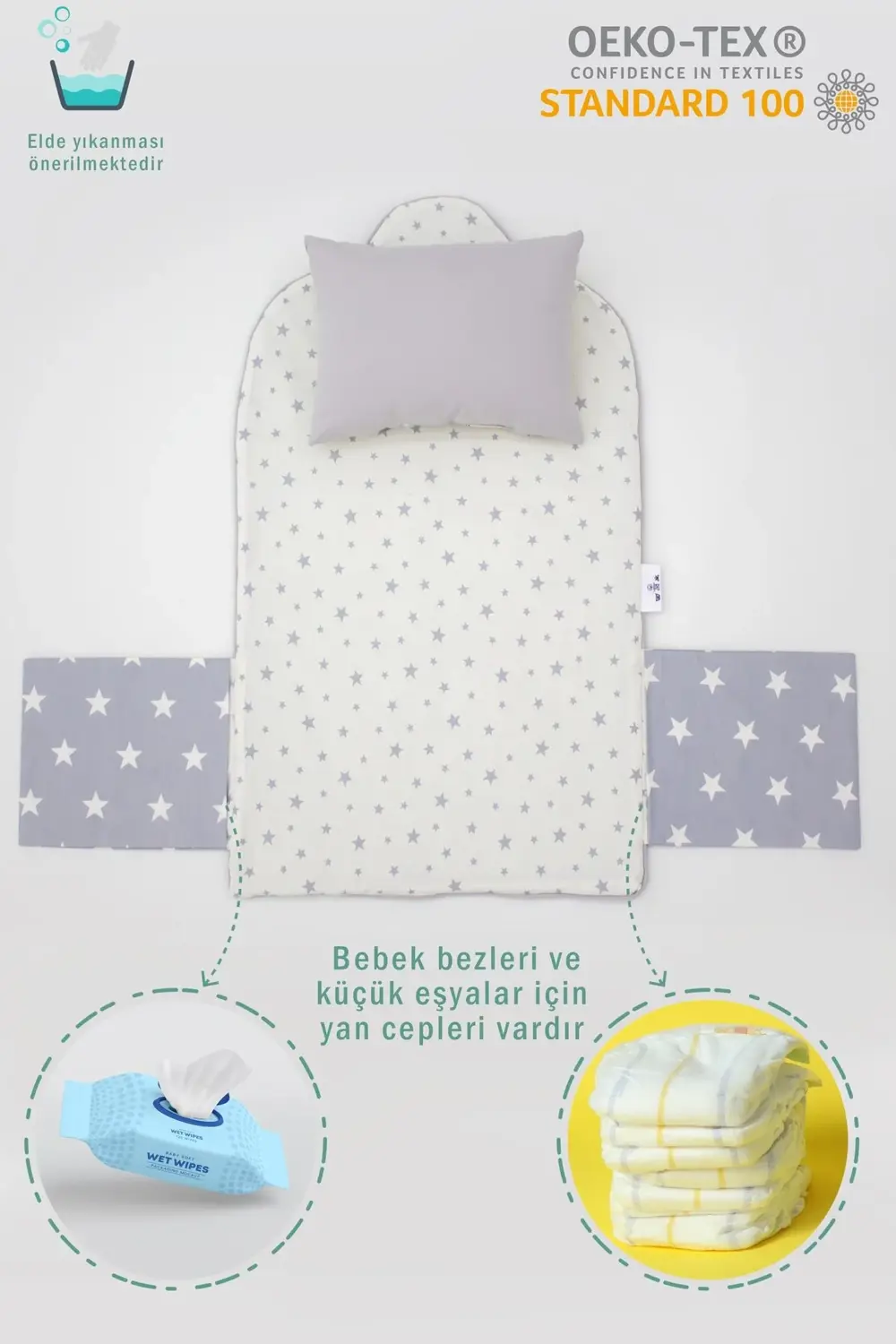 Bebek Için Taşınabilir Alt Açma Minderi, Alt Açma Bakım Çantası O