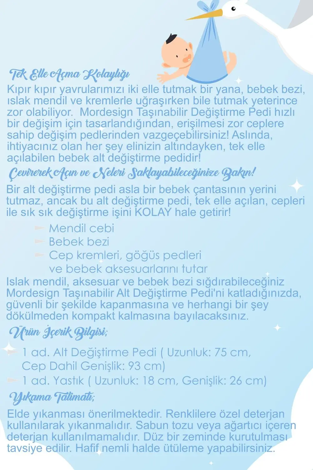 Bebek Için Taşınabilir Alt Açma Minderi, Alt Açma Bakım Çantası O