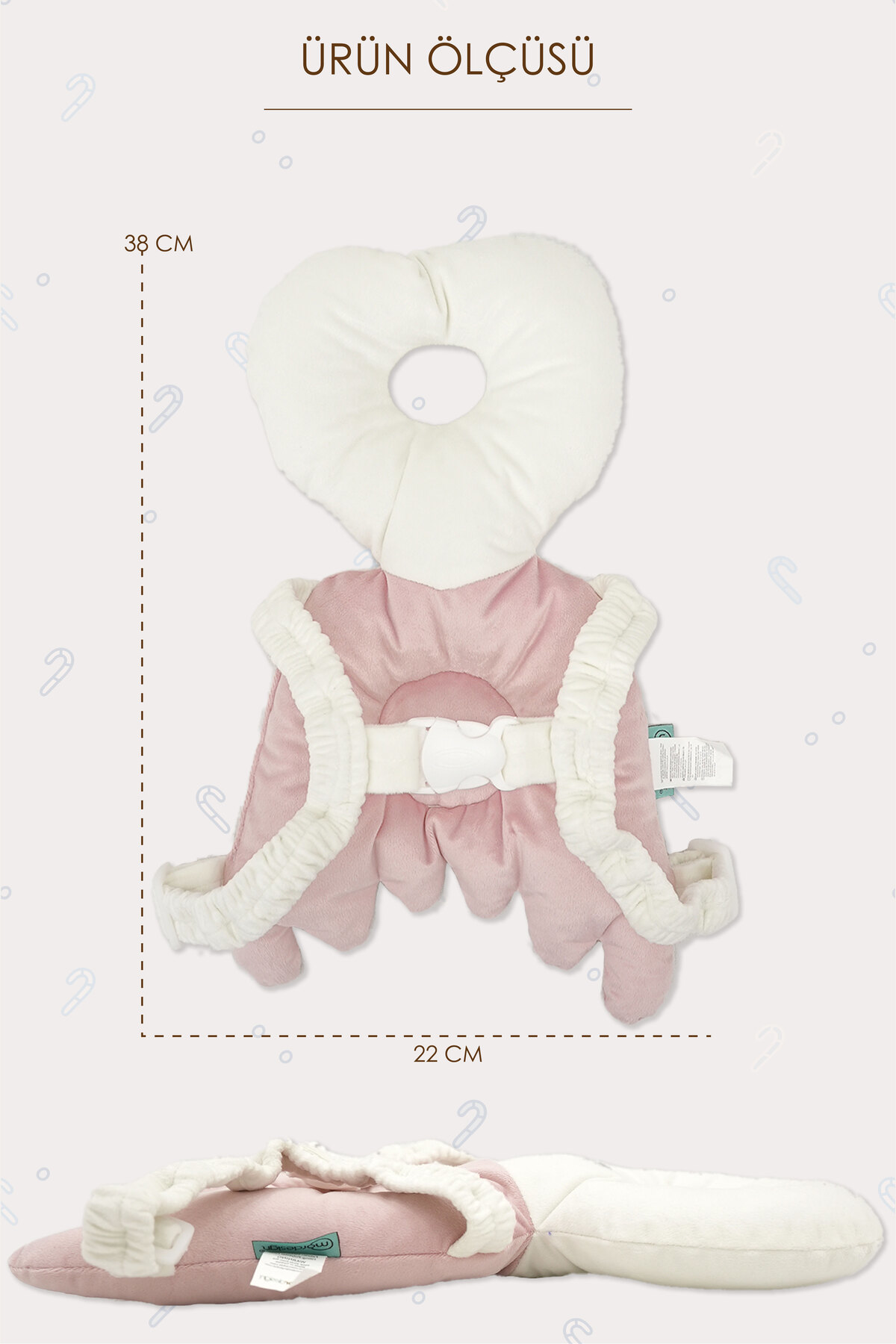 Mordesign Bebek Kafa Koruma Yastığı, Ayarlanabilir Yürümeye Başlayan Koruma