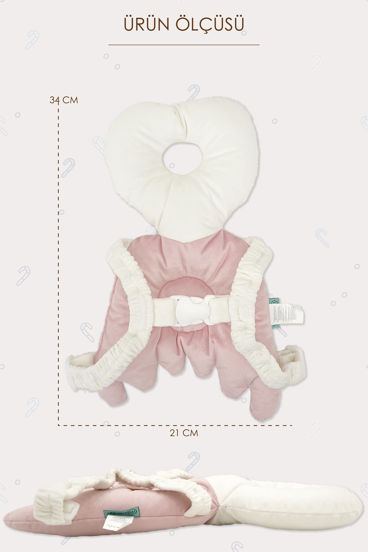 Mordesign Bebek Kafa Koruma Yastığı, Ayarlanabilir Yürümeye Başlayan Koruma