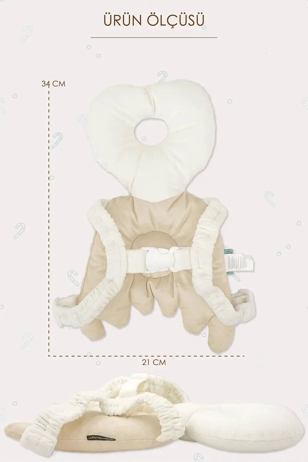 Mordesign Bebek Kafa Koruma Yastığı, Ayarlanabilir Yürümeye Başlayan Koruma