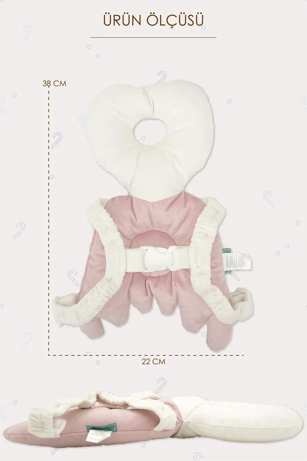 Mordesign Bebek Kafa Koruma Yastığı, Ayarlanabilir Yürümeye Başlayan Koruma