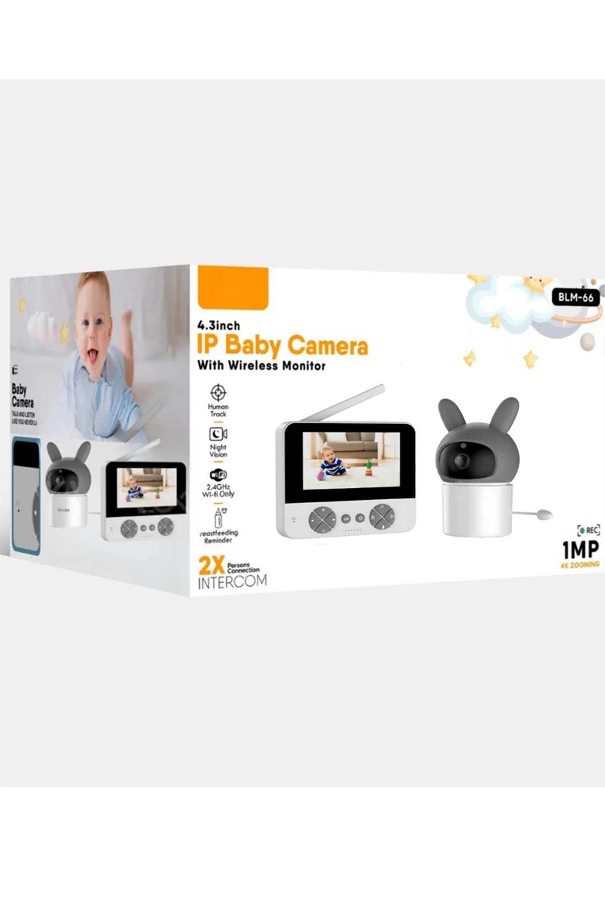 Bebek Kamerası Kumandalı Monitörlü Karşılıklı Konuşma Özellikli ,