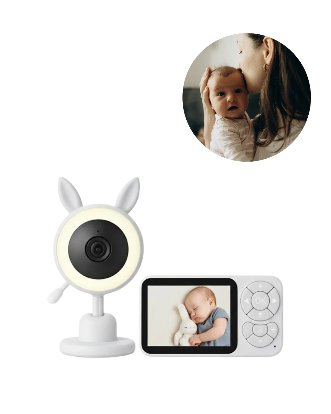 Bebek Kamerası Karşılıklı Konuşma RGB Işık Gece Görüşü ve Sıcaklı