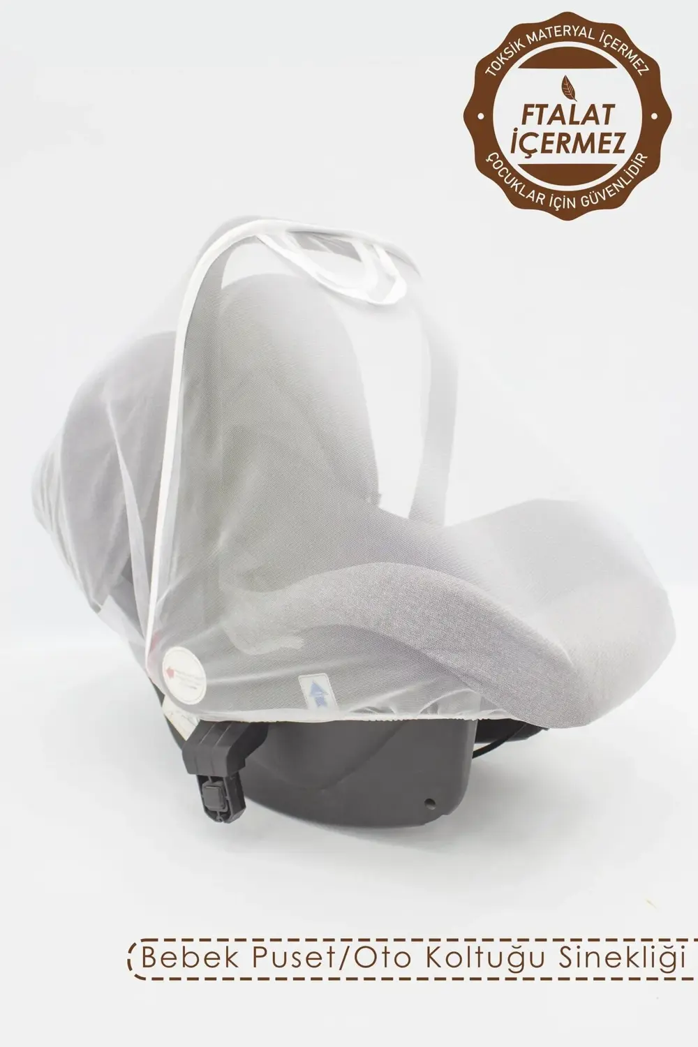 Mordesign Bebek Lüx Puset/Oto Koltuk Sinekliği, Sahra Serisi, Beyaz(Tüm Beb