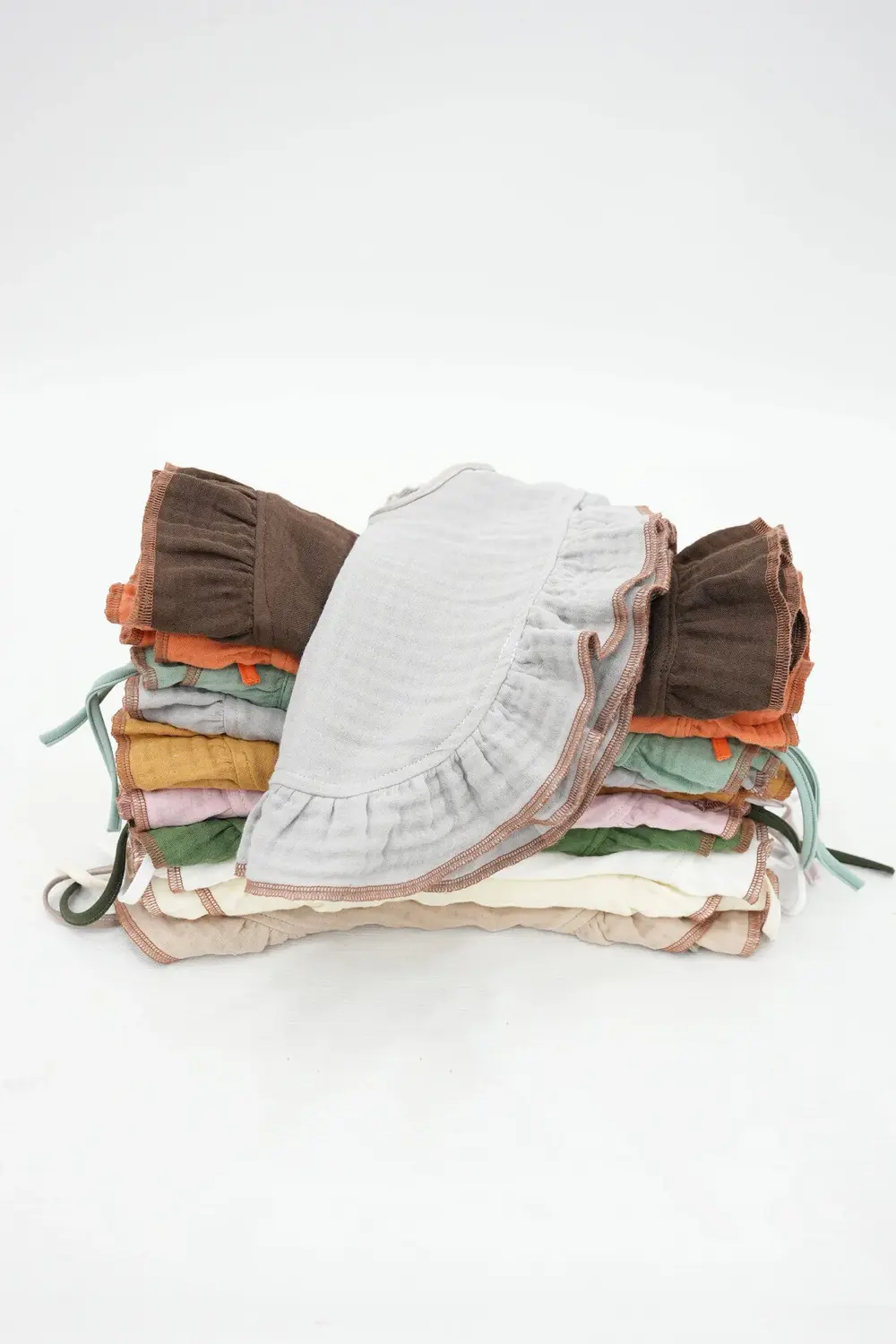 Bebek Mama Önlüğü Pamuk 4 kat Müslin Kumaş,Diş Çıkarma Besleme Sa