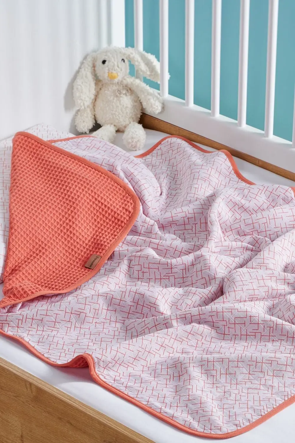 Bebek Müslin Pike Turuncu Doğal Pamuk