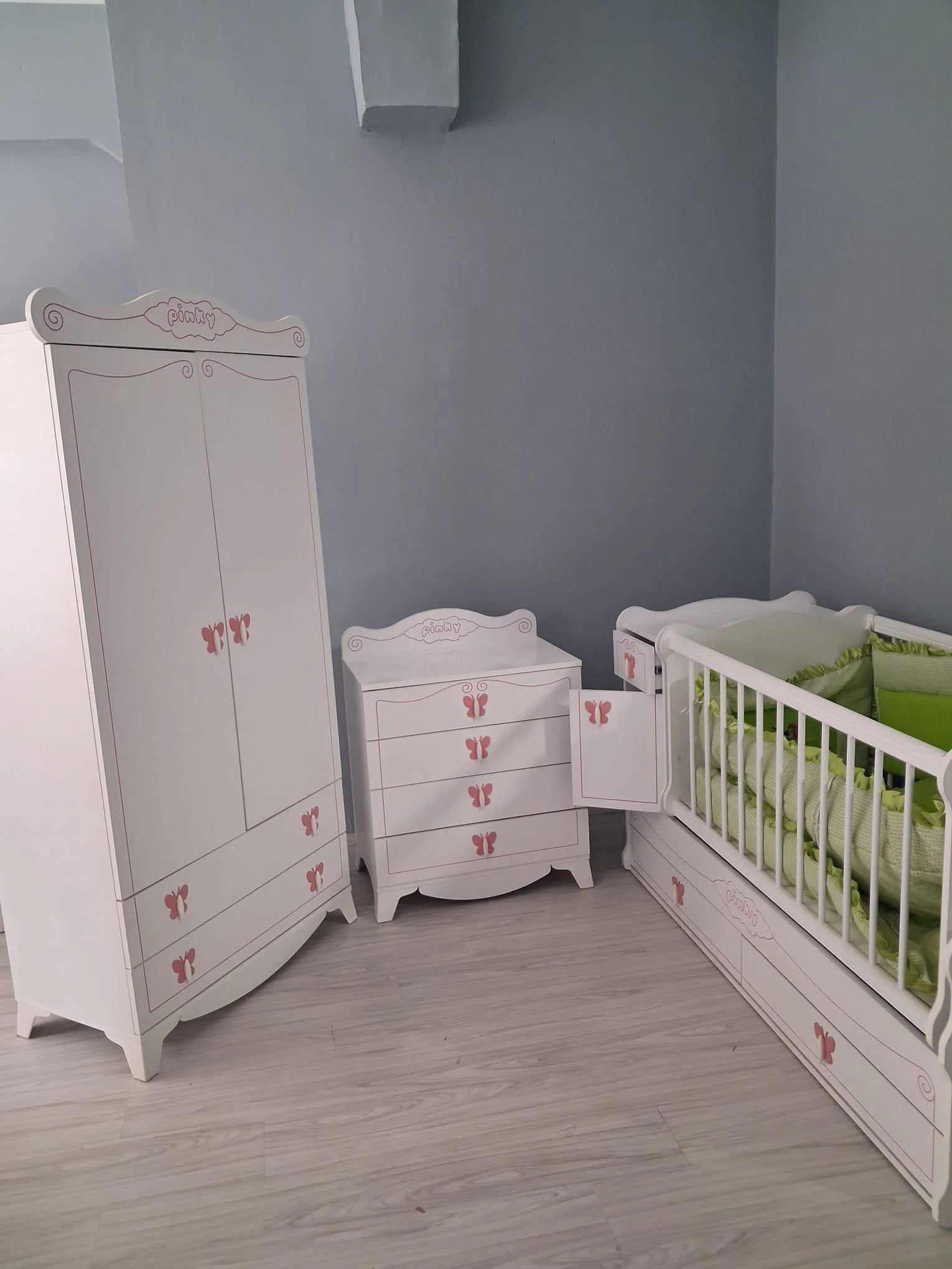 Bebek Odası 90654 Pink Takım Dolap Uzamalı Beşik Şifonyer Demonte Ürün Fiyatı, Yorumları ve Özellikleri