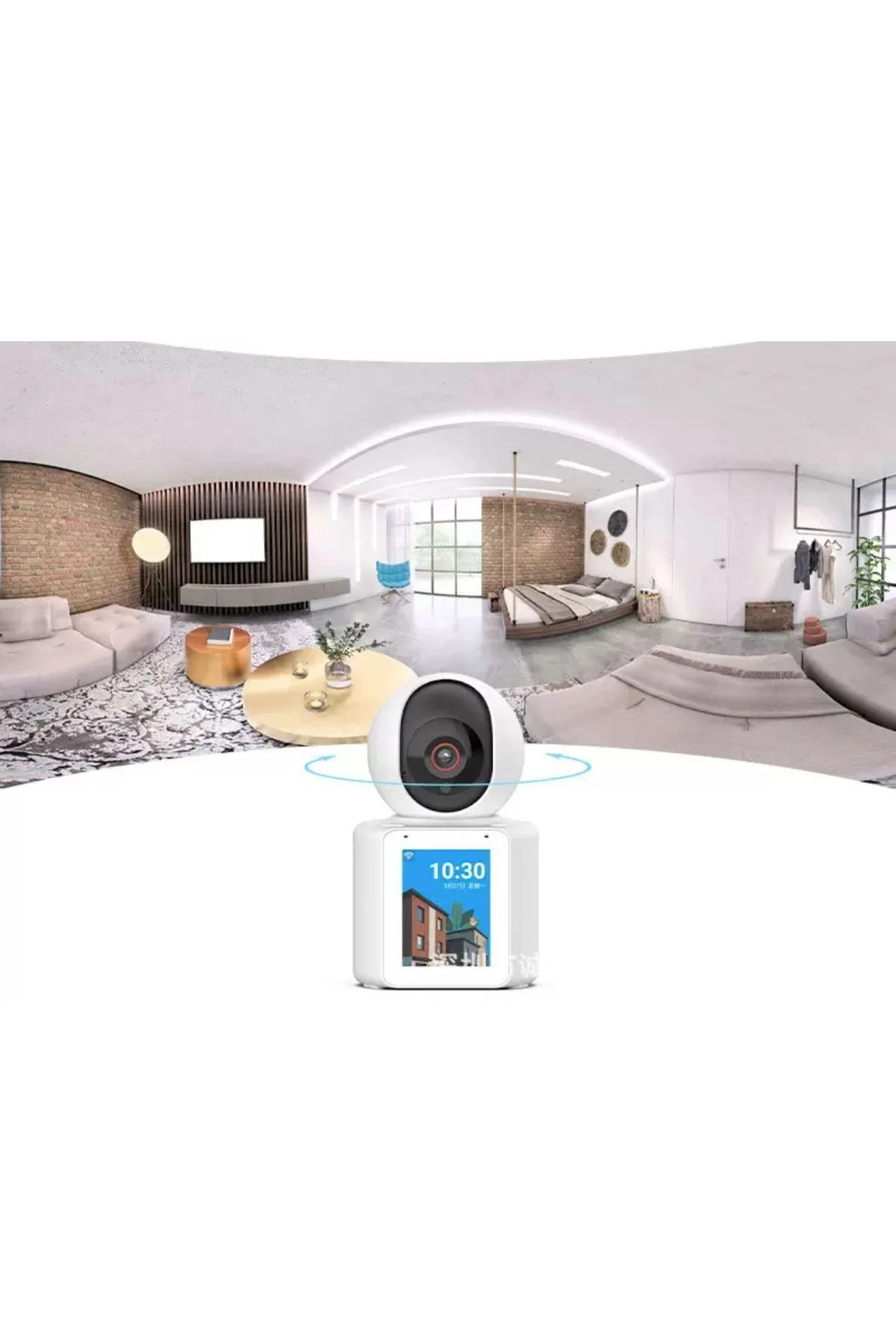 Bebek odası kamerası LCD ekranlı 1080P IP beyaz 2 yıl garantili gece görüşlü - Var Canlı İzleme