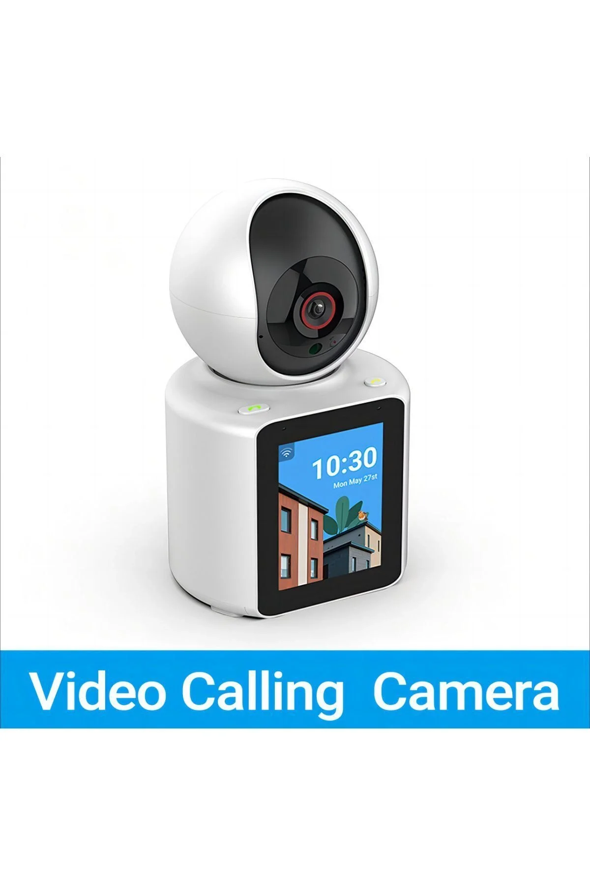 Bebek odası kamerası LCD ekranlı 1080P IP beyaz 2 yıl garantili gece görüşlü - Var Canlı İzleme