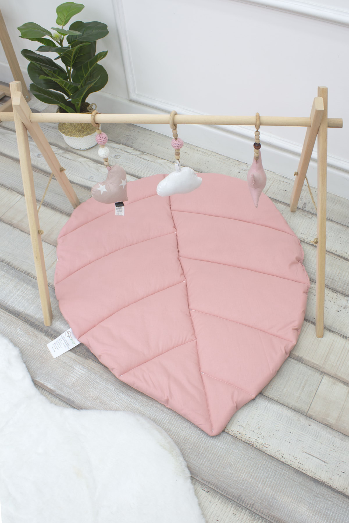 Mordesign Bebek Oyun Matı, Yenidoğan Emekleme Pedi, Aktivite Matı, Santorin