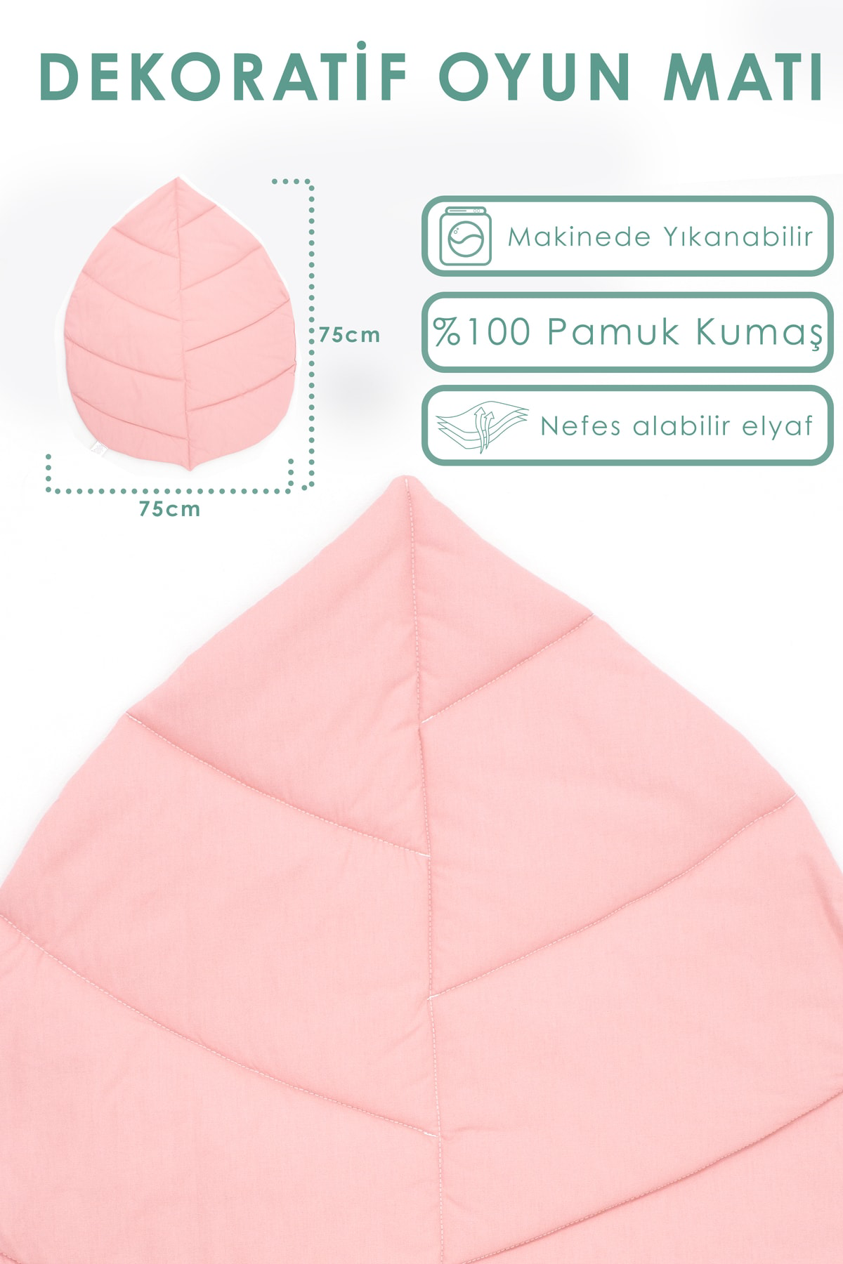 Mordesign Bebek Oyun Matı, Yenidoğan Emekleme Pedi, Aktivite Matı, Santorin