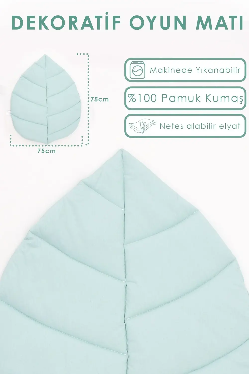 Bebek Oyun Matı, Yenidoğan Emekleme Pedi, Aktivite Matı, Santorin