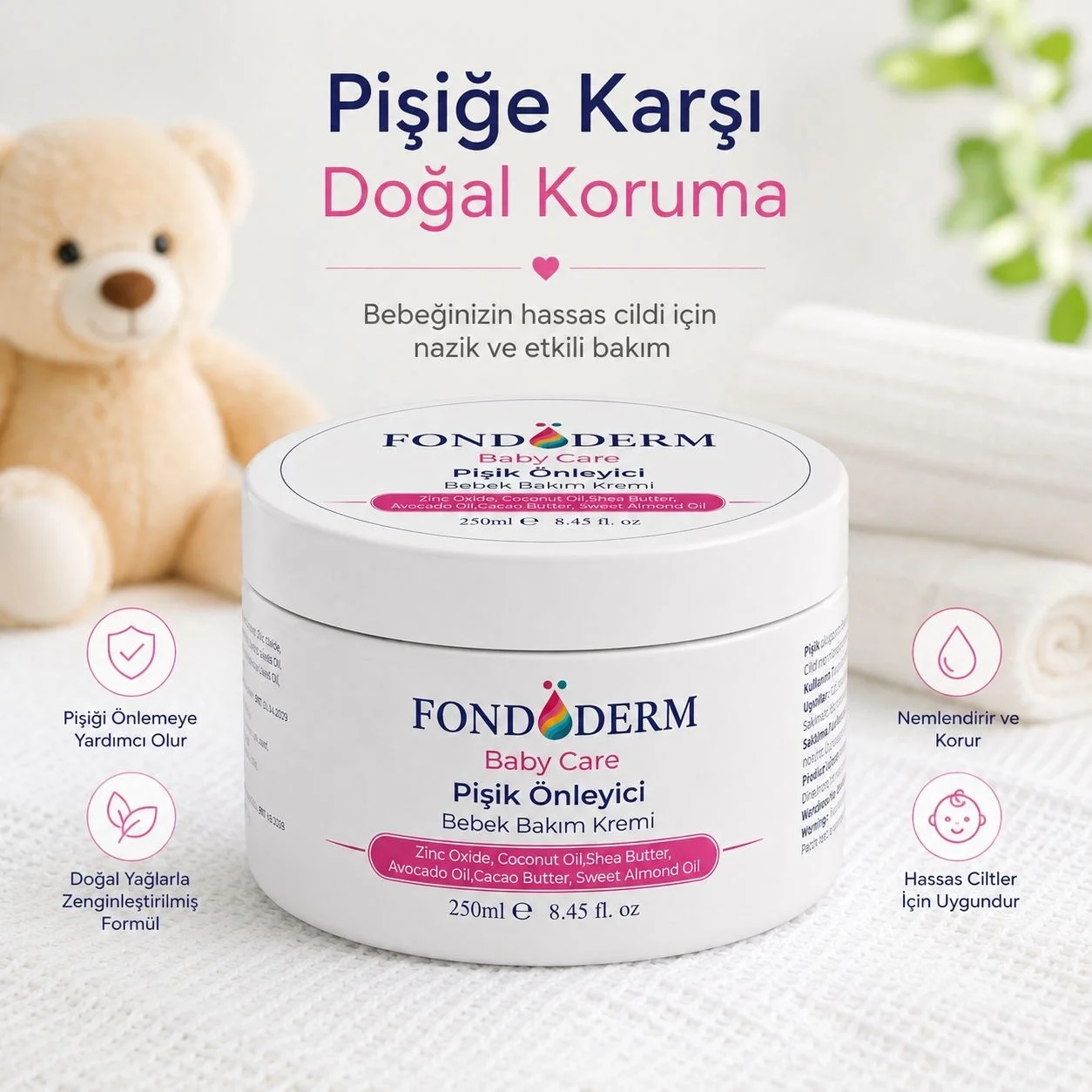 Bebek Pişik Giderici Bariyer Krem Onarıcı Yoğun Cilt Bakım Kremi Çinko Oksit Lanolin Bebek Pişik Giderici Bariyer Krem Onarıcı Yoğun Cilt Bakım Kremi Çinko Oksit Lanolin