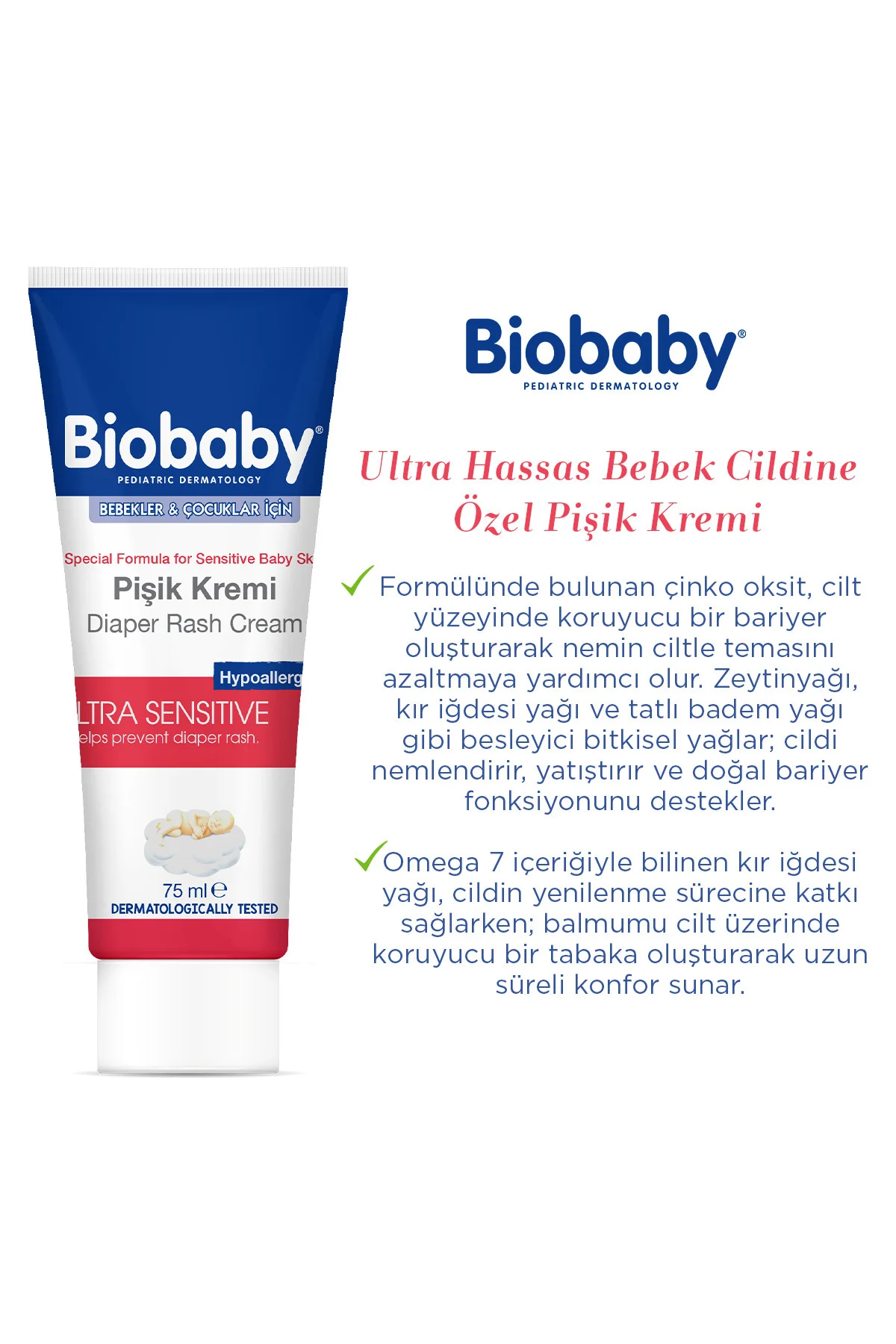 Bebek Pişik Kremi 75 g – Çinko Oksit, Organik Kır İğdesi Yağı ve Zeytinyağı İçerir Bebek Pişik Kremi 75 g – Çinko Oksit, Organik Kır İğdesi Yağı ve Zeytinyağı İçerir