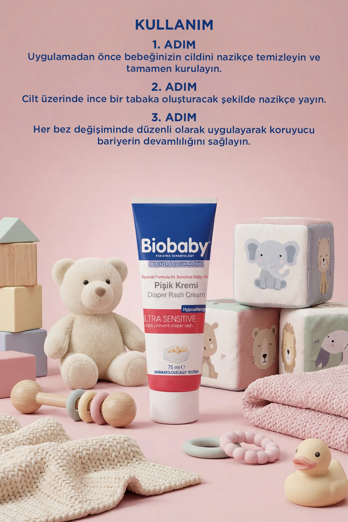 Bebek Pişik Kremi 75 g – Çinko Oksit, Organik Kır İğdesi Yağı ve Zeytinyağı İçerir Bebek Pişik Kremi 75 g – Çinko Oksit, Organik Kır İğdesi Yağı ve Zeytinyağı İçerir