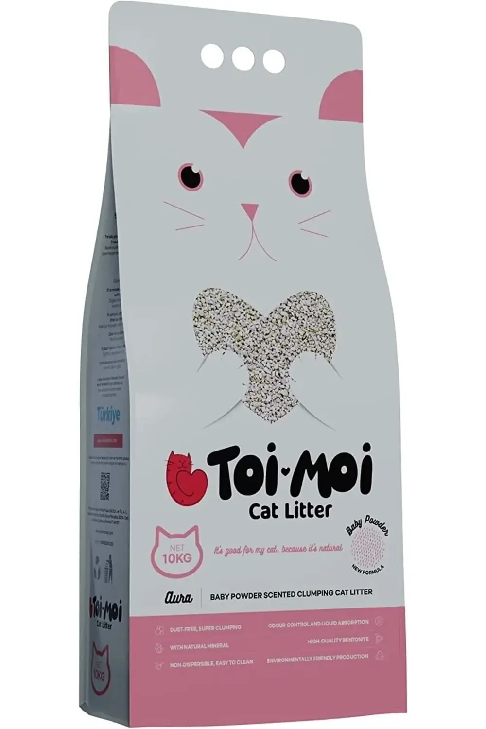 Bebek Pudrası Kokulu Kedi Kumu 10 KG - Toi Moi Sodyum Bentonit