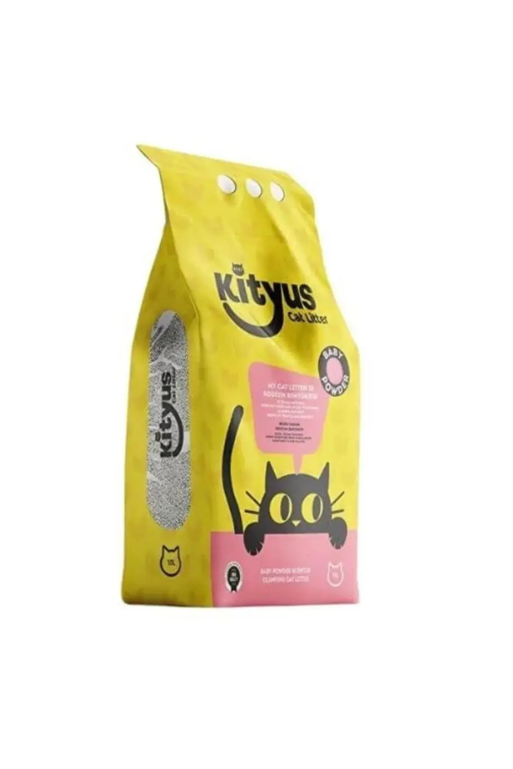 Bebek Pudrası Kokulu Sodyum Bentonit Kedi Kumu 10L