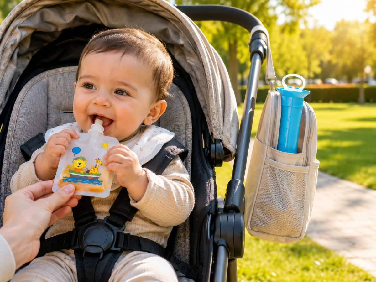 Bebek Püre Doldurma Aparatı ve 10 Yedek Püre Poşeti Seti