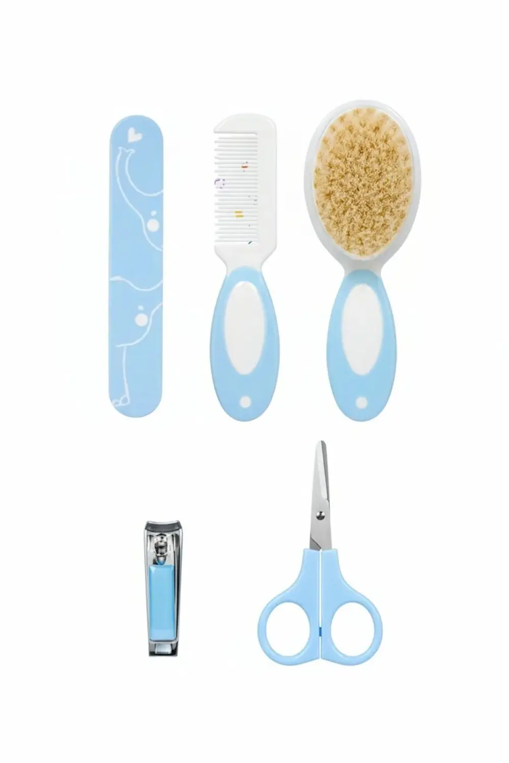 Bebek Saç ve Tırnak Bakım Seti / 5 Parça Nazik ve Güvenli Bakım-