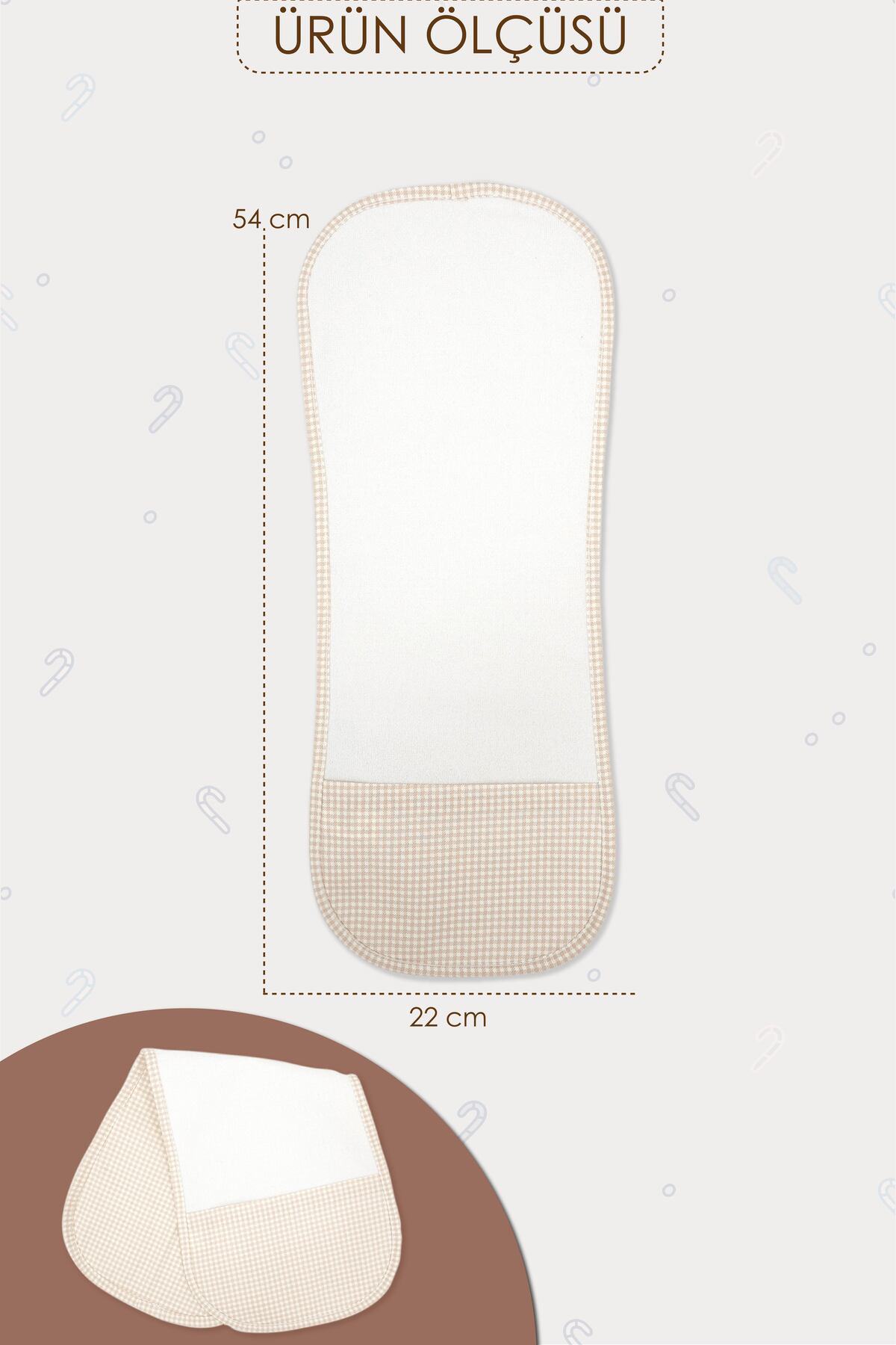 Mordesign Bebek Salya Bezi,Ağız Mendili,Ultra Yumuşak Geğirme Bezi,2 Katman