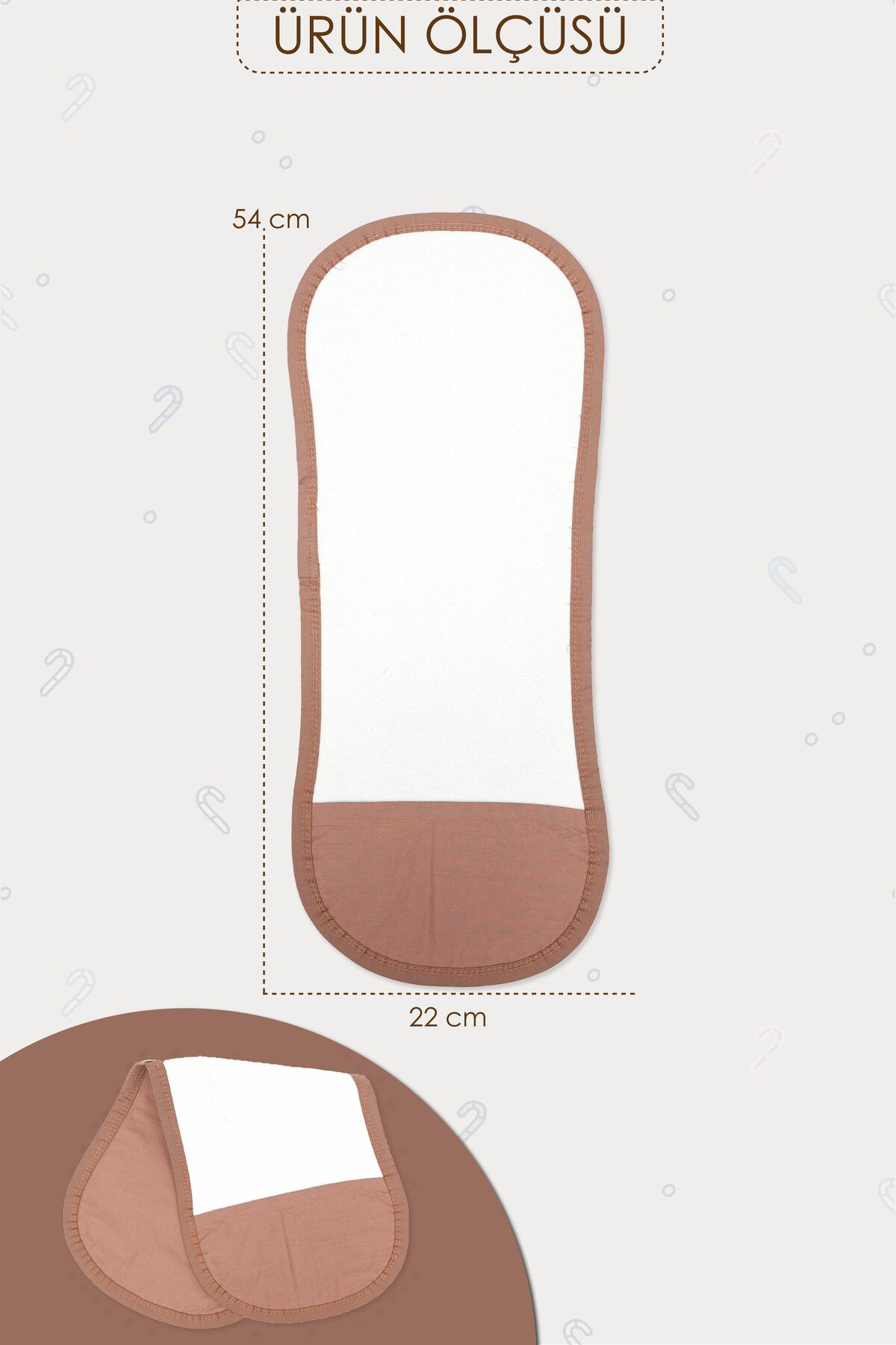 Mordesign Bebek Salya Bezi,Ağız Mendili, Yumuşak Geğirme Bezi,2 Katmanlı Sı