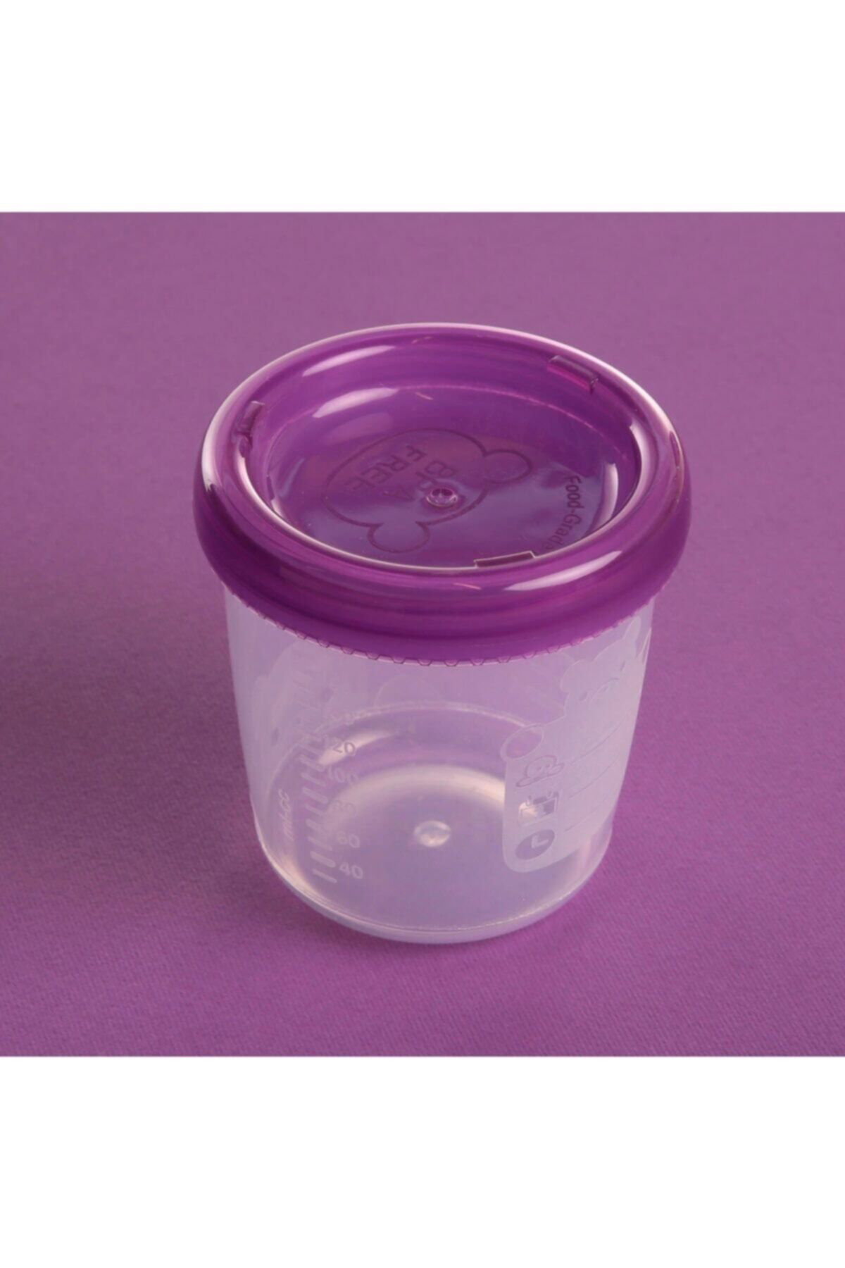 Baby&Mom Bebek Süt Ve Mama Saklama Kabi Ölçekli Mama Kutusu 180 Ml 4'Lü